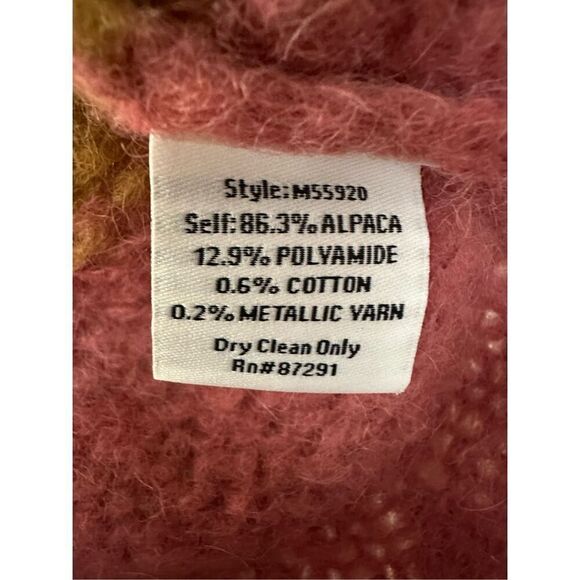 JOHNNY WAS Womens Oversized SVNeck SWEATER Pullover DESERT SUNSET - Picture 7 of 7